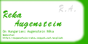 reka augenstein business card